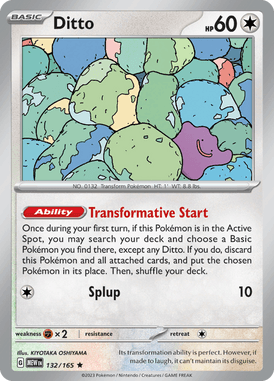 151 - 132/165 - Ditto - Pokemon kaarten Kopen - LuiopZondag TCG Store Assen