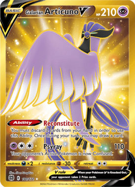 Brilliant Stars - 181/172 - Galarian Articuno V (Gold) - LuiopZondag.nl