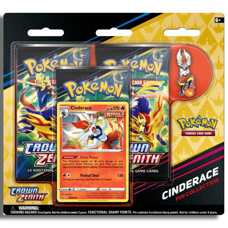 Cinderace pin collectie Pokemon Crown Zenith