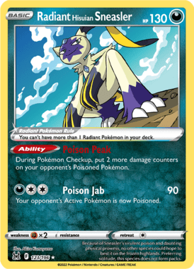 Lost Origin - 123/196 - Radiant Hisuian Sneasler - LuiopZondag.nl