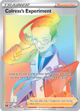 Lost Origin - 205/196 - Colress's Experiment - LuiopZondag.nl