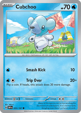 Obsidian Flames - 053/197 - - Pokemon kaarten Kopen - LuiopZondag TCG Store AssenCubchoo