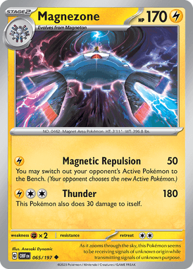 Obsidian Flames - 065/197 - Magnezone
- Pokemon kaarten Kopen - LuiopZondag TCG Store Assen