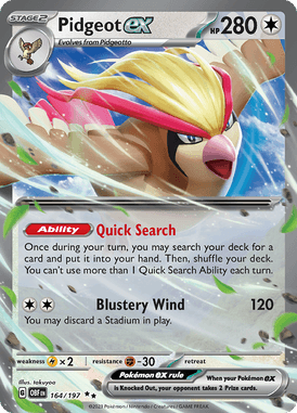 Obsidian Flames - 164/197 - Pidgeot - Pokemon kaarten Kopen - LuiopZondag TCG Store Assenex