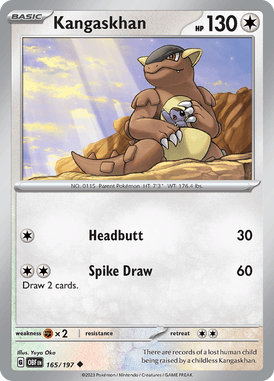Obsidian Flames - 165/197 - Kangaskhan - Pokemon kaarten Kopen - LuiopZondag TCG Store Assen