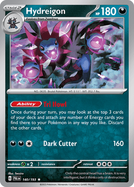 Paldea Evolved - 140/193 - Hydreigon - Pokemon kaarten Kopen - LuiopZondag TCG Store Assen