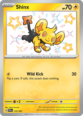 Paldean Fates - 135/091 - Shinx - Shiny Pokemon kaarten Kopen - LuiopZondag TCG Store Assen