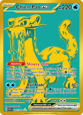 Paldean Fates - 242/091 - Chien-Pao ex - Pokemon kaarten Kopen - LuiopZondag TCG Store Assen