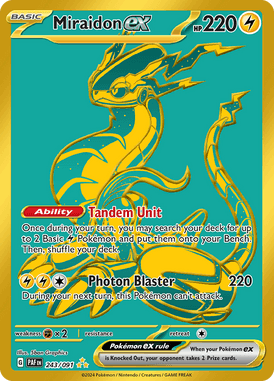 Paldean Fates - 243/091 - Miraidon ex - Pokemon kaarten Kopen - LuiopZondag TCG Store Assen