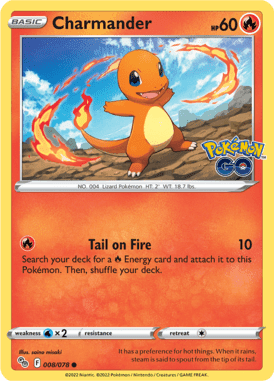 Pokémon GO - 008/078 - Charmander - LuiopZondag.nl