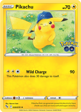 Pokémon GO - 028/078 - Pikachu - LuiopZondag.nl