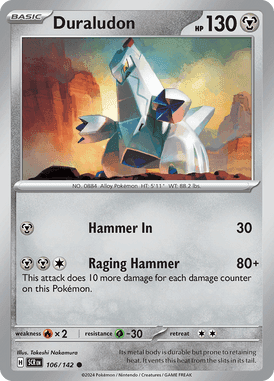 Stellar Crown - 106/142 - Duraludon - Losse Pokemon Kopen - LuiopZondag TCG Store