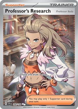 Scarlet & Violet - 240/198 - Professor's Research (Professor Sada) - Pokemon kaarten Kopen - LuiopZondag TCG Store Assen