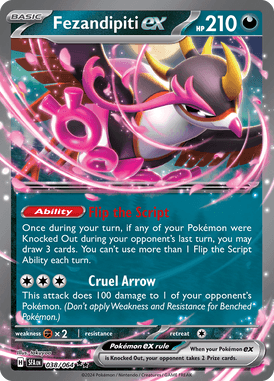 Shrouded Fable - 038/064 - Fezandipiti ex - Losse Pokemon Kopen - LuiopZondag TCG Store