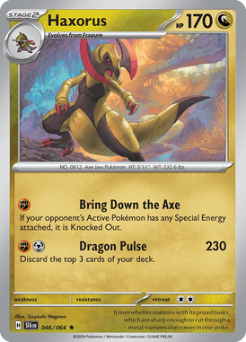 Shrouded Fable - 046/064 - Haxorus - Losse Pokemon Kopen - LuiopZondag TCG Store