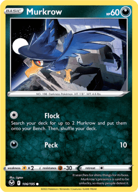 Silver Tempest - 106/195 - Murkrow - LuiopZondag.nl