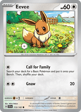 Stellar Crown - 113/142 - Eevee - Losse Pokemon Kopen - LuiopZondag TCG Store