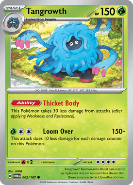 Twilight Masquerade - 002/167 - Tangrowth - Losse Pokemon Kopen - LuiopZondag TCG Store
