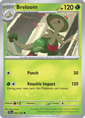 Temporal Forces - 007/162 - Breloom
- Losse Pokemon Kopen - LuiopZondag TCG Store Assen
