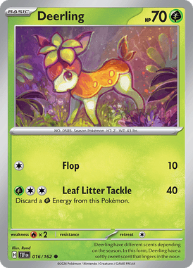 Temporal Forces - 016/162 - Deerling - Losse Pokemon kaartem Kopen - LuiopZondag TCG Store Assen