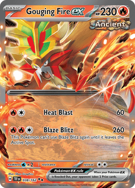 Temporal Forces - 038/162 - Gouging Fire ex - Losse Pokemon kaartem Kopen - LuiopZondag TCG Store Assen