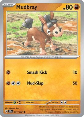 Temporal Forces - 091/162 - Mudbray - Losse Pokemon kaarten Kopen - LuiopZondag TCG Store Assen