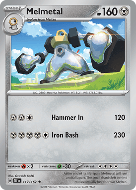 Temporal Forces - 117/162 - Melmetal - Losse Pokemon kaarten Kopen - LuiopZondag TCG Store Assen