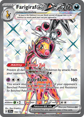 Temporal Forces - 194/162 - Farigiraf ex - Losse Pokemon kaarten Kopen - LuiopZondag TCG Store Assen