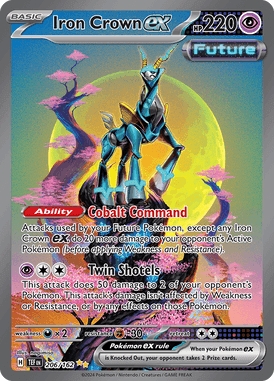 Temporal Forces - 206/162 - Iron Crown ex - Losse Pokemon kaarten Kopen - LuiopZondag TCG Store Assen