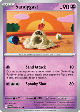 Twilight Masquerade - 091/167 - Sandygast - Losse Pokemon Kopen - LuiopZondag TCG Store Assen