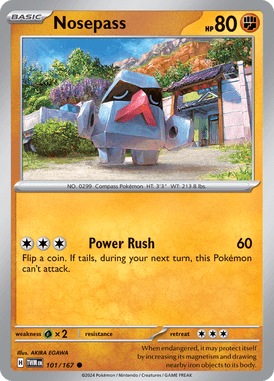 Twilight Masquerade - 101/167 - Nosepass - Losse Pokemon Kopen - LuiopZondag TCG Store Assen