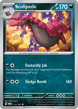 Twilight Masquerade - 117/167 - Scolipede - Losse Pokemon Kopen - LuiopZondag TCG Store Assen