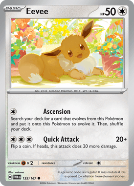 Twilight Masquerade - 135/167 - Eevee - Losse Pokemon Kopen - LuiopZondag TCG Store Assen