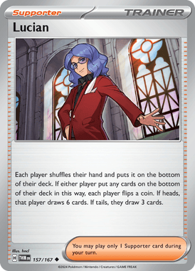 Twilight Masquerade - 157/167 - Lucian - Losse Pokemon Kopen - LuiopZondag TCG Store Assen