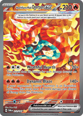 Twilight Masquerade - 212/167 - Hearthflame Mask Ogerpon ex - Losse Pokemon Kopen - LuiopZondag TCG Store Assen