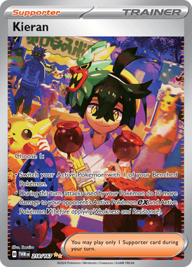 Twilight Masquerade - 218/167 - Kieran - Losse Pokemon Kopen - LuiopZondag TCG Store Assen