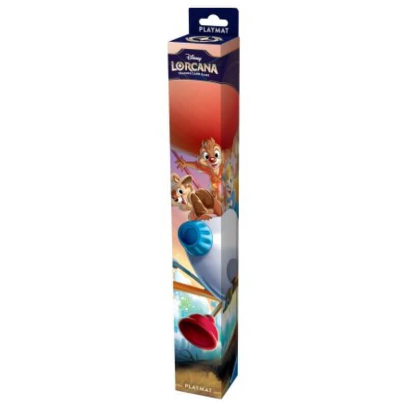 Disney Lorcana Reign of Jafar Playmat met Rescue Rangers-illustratie