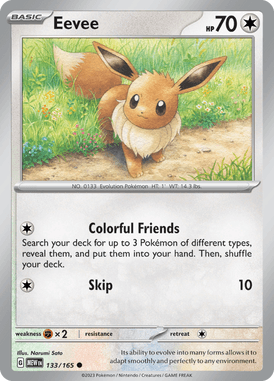 151 - 133/165 - Eevee - Pokemon kaarten Kopen - LuiopZondag TCG Store Assen