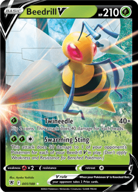 Astral Radiance - 001/189 - Beedrill V - LuiopZondag.nl
