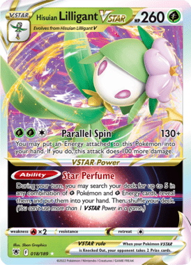 Astral Radiance - 018/189 - Hisuian Lilligant VSTAR - LuiopZondag.nl