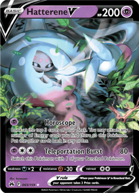 Crown Zenith - 065/159 - Hatterene V - Pokemon kaarten Kopen - LuiopZondag TCG Store Assen