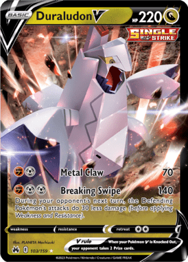 Crown Zenith - 103/159 - Duraludon V - Pokemon kaarten Kopen - LuiopZondag TCG Store Assen