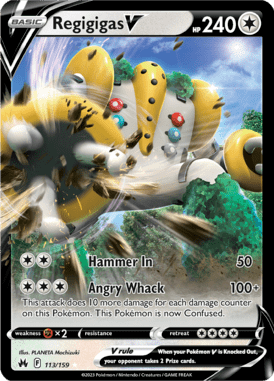 Crown Zenith - 113/159 - Regigigas V - Pokemon kaarten Kopen - LuiopZondag TCG Store Assen