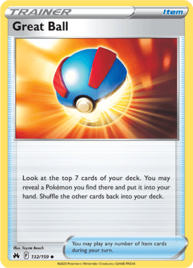 Crown Zenith - 132/159 - Great Ball - Pokemon kaarten Kopen - LuiopZondag TCG Store Assen