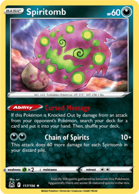 Lost Origin - 117/196 - Spiritomb - LuiopZondag.nl
