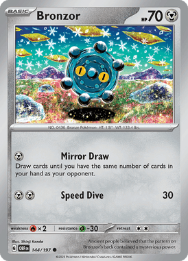 Obsidian Flames - 144/197 - Bronzor  - Pokemon kaarten Kopen - LuiopZondag TCG Store Assen