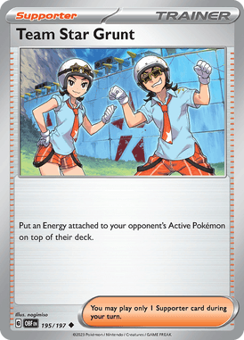 Obsidian Flames - 195/197 - Team Star Grunt - Pokemon kaarten Kopen - LuiopZondag TCG Store Assen
