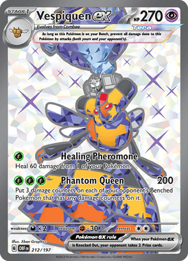 Obsidian Flames - 212/197 - Vespiquen ex - Pokemon kaarten Kopen - LuiopZondag TCG Store Assen
