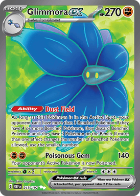 Obsidian Flames - 213/197 - Glimmora ex - Pokemon kaarten Kopen - LuiopZondag TCG Store Assen