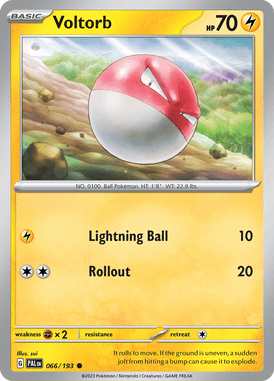 Paldea Evolved - 066/193 - Voltorb - Pokemon kaarten Kopen - LuiopZondag TCG Store Assen